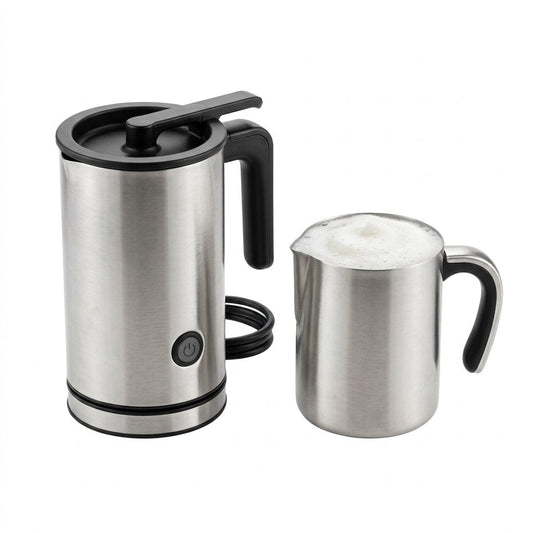 CremaHome 4-in-1 electric milk frother and steamer